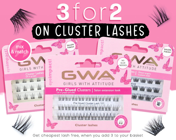 3 for 2 on cluster lashes