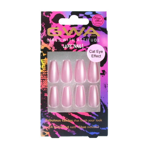 Blush Opal | Cat Eye False Nails