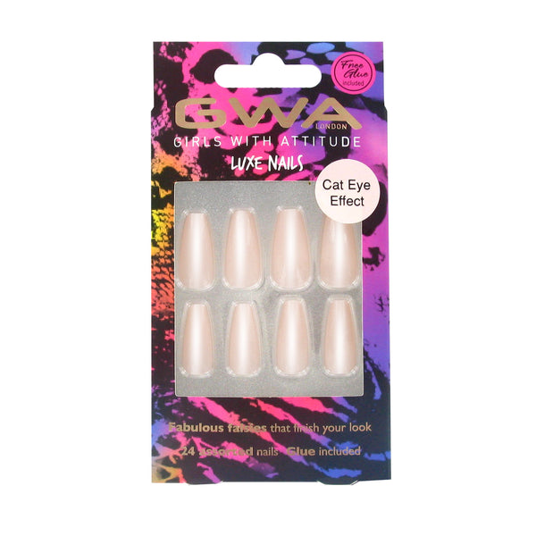 Ethereal Nude | Cat Eye False Nails