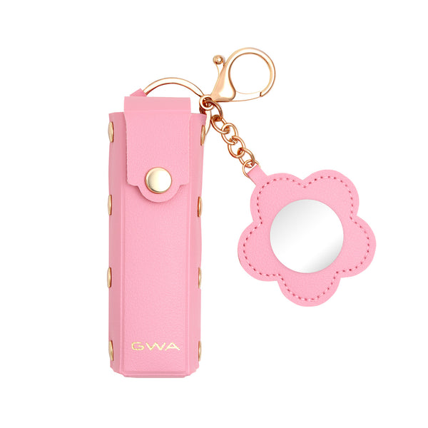 Lip Gloss Keychain | Pink & Gold