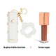 White Lip Gloss Holder Keychain + Gloss Set