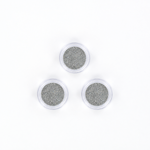 Silver Nail Art Glitter Pots – 3 pack