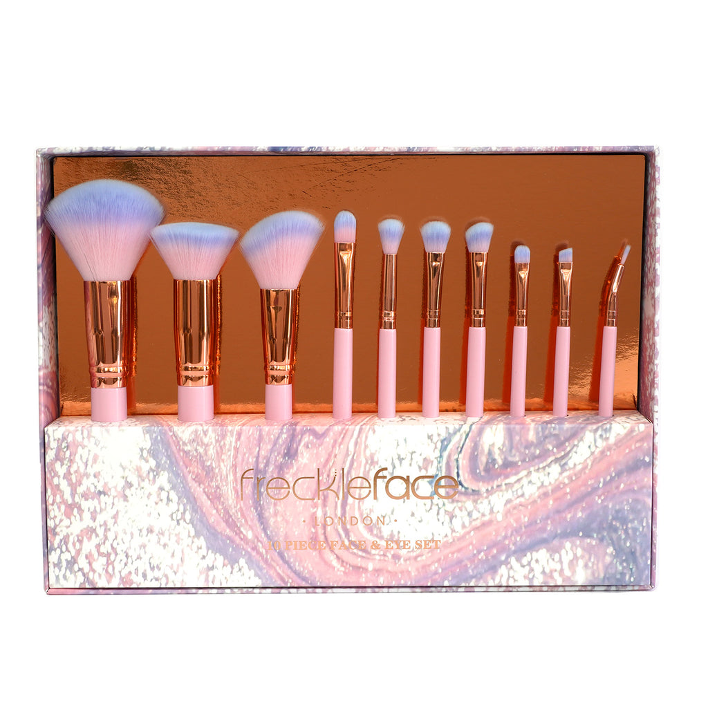 Freckle Face | 10pc Face Face & Eye Brush Set