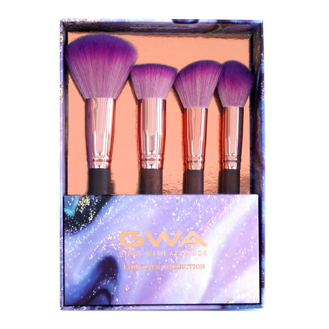 Fairytale Collection | 4pc Face Makeup Brush Gift Set