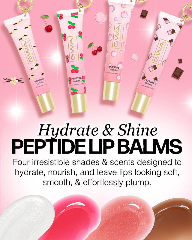 Hydrate & shine. Peptide Lip Balms. Four irresistible shades and scents designed to hydrate, nourish, and leave lips looking soft, smooth, and effortlessly plump. Shop Now